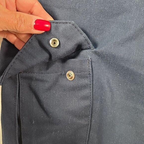 Red Kap Shorts Chino Men's 38 Cargo Snap Pockets Work 12" Inseam PTGGNC Blue #2 - Picture 4 of 7